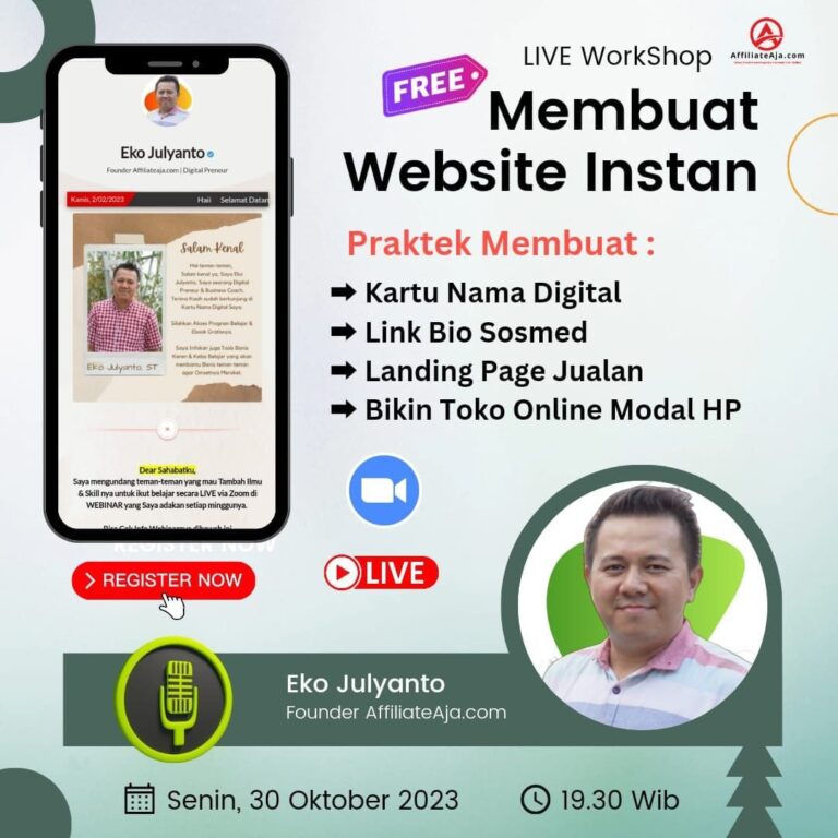 Bikin Web dan E-shop tanpa coding